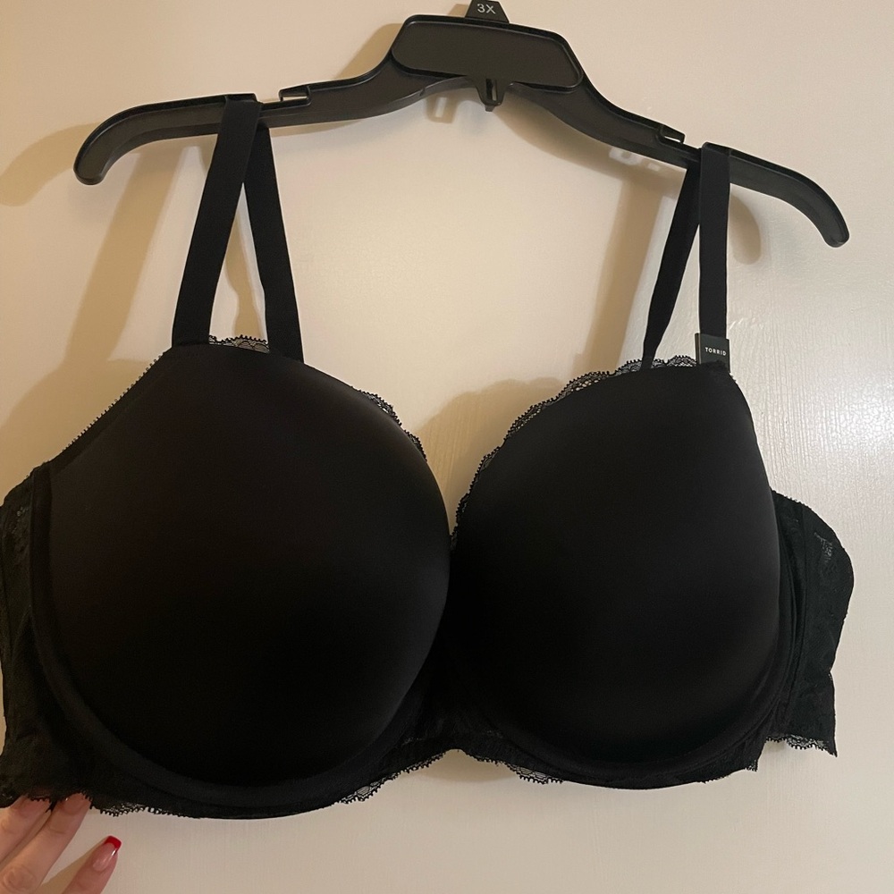 Black Demi push-up bra from torrid